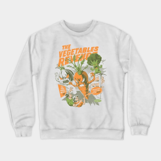 Eat your Vegetables Crewneck Sweatshirt by Ilustrata